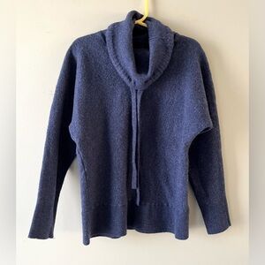 RACHEL Rachel Roy Girls Blue 100% Merino Wool Sweater-M-Cowl/Turtle Neck